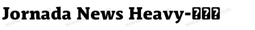 Jornada News Heavy字体转换